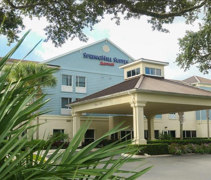 Springhill Suites hotel front and entry