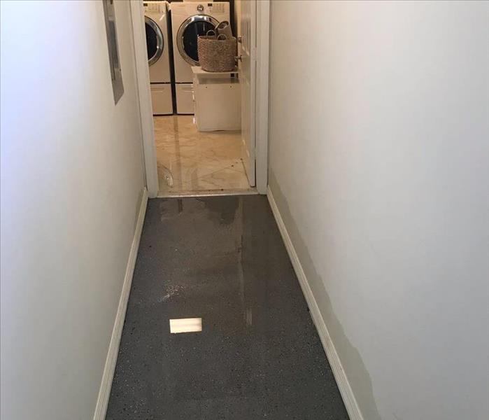 Water covering a Hallway