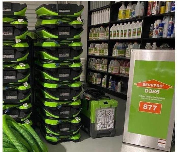 SERVPRO of Vero Beach product and equipments warehouse