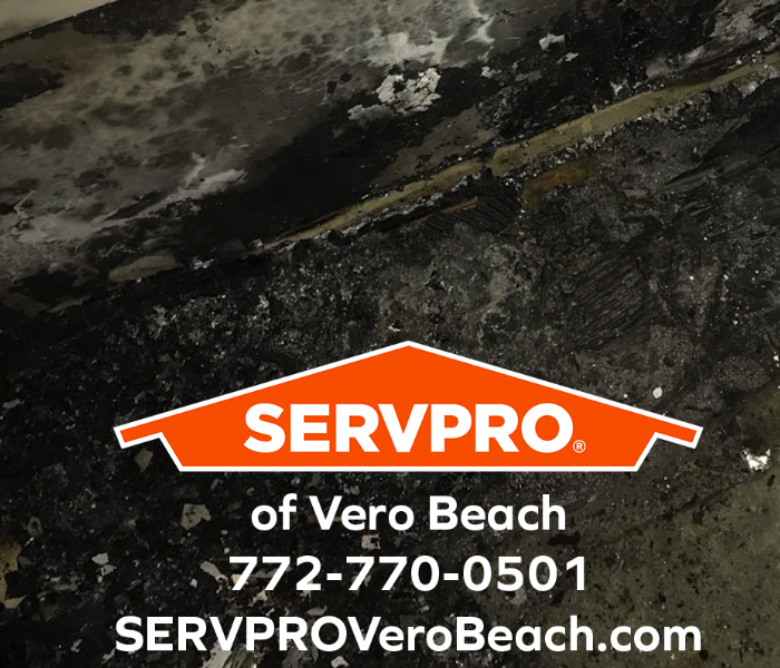fire damage with servpro logo